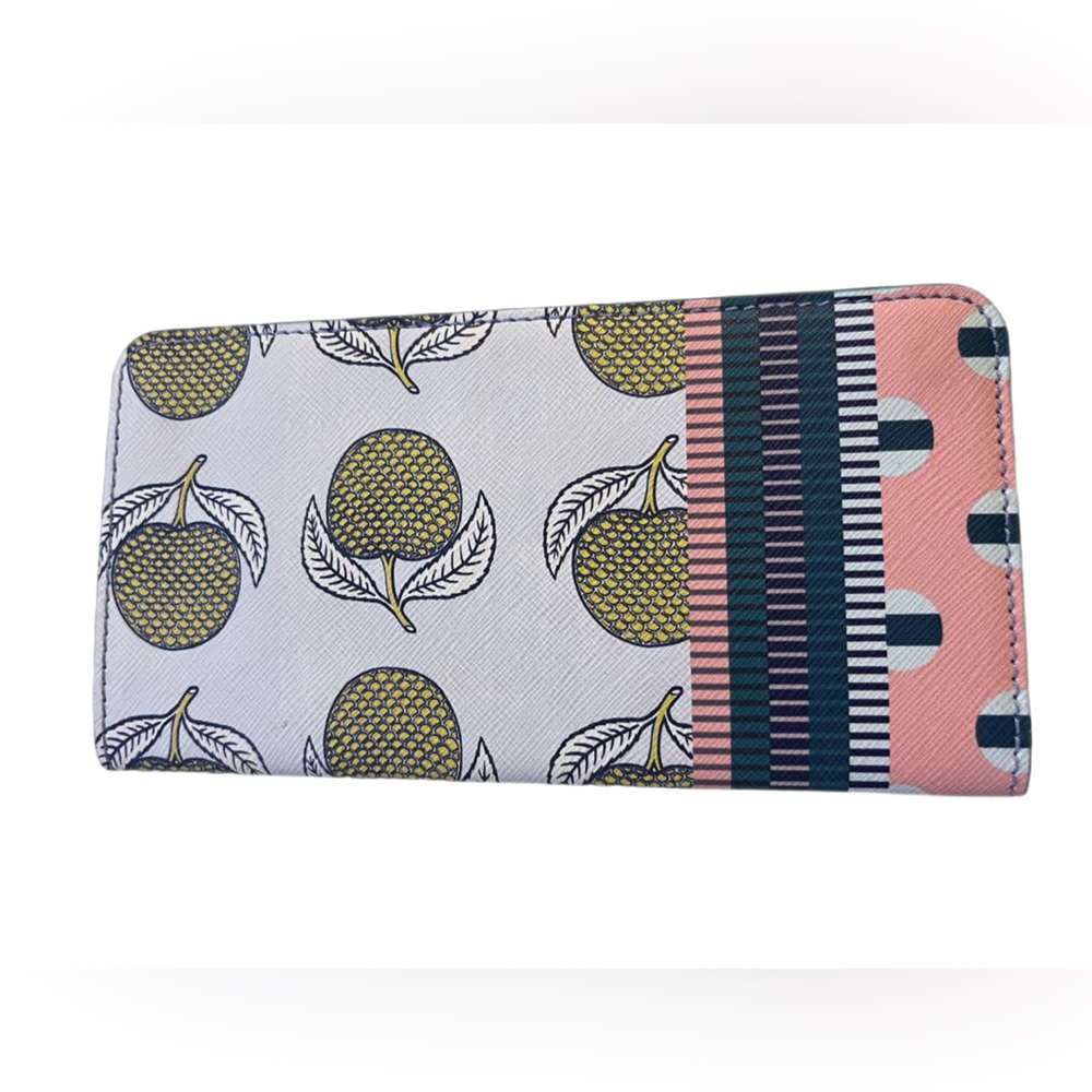Anthropologie - SUNO Patterned Apple Print Travel Wallet - Like New